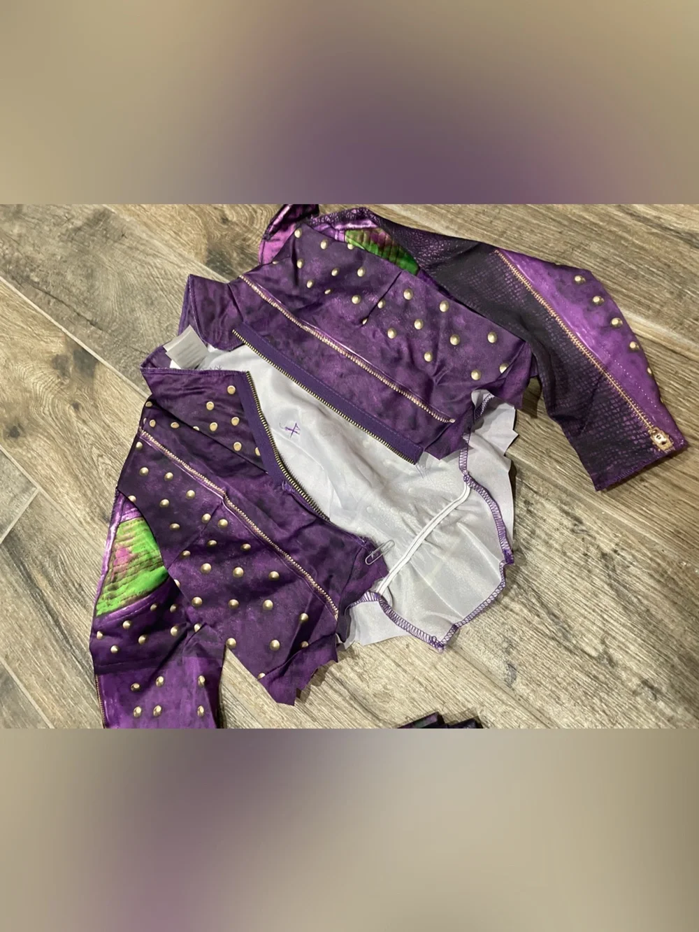 Disney Descendants Mal Purple Kids Halloween Costume Jacket pants shirt